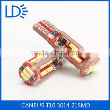 CANBUS wholesale t10 auto lamp 21SMD 3014 led lamp car