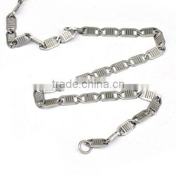 Stainless Steel Flat Silver New Design Biker Chain Jewelry photo-2
