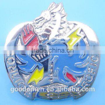 Top quality stainless steel epoxy badge pins