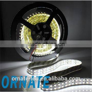 double lines 240leds/m 9.6w/m DC12V 5m/roll waterproof 3528 warm white flexible smd led strip