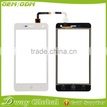 Black/White 5 inch Touch Panel For ZTE Blade L3 Touch Screen Digitizer glass with flex cable