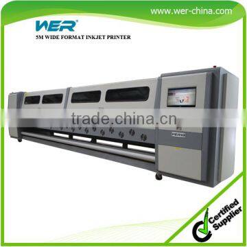 5m solvent printer with 8 PCS Seiko SPT1020 35pl and heavy duty structure 5m billboard printer