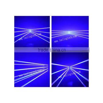 2.4W Blue 8lens Fat-beam Moving-Head SpiderLaser Light photo-2
