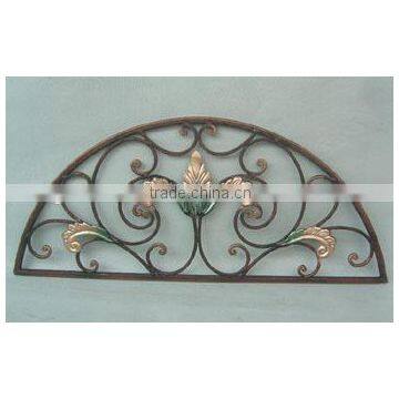 handicrafts home wall decor rustic scroll door topper wrought iron window grill