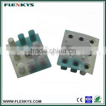 Silicone rubber keypads with positive and negative printing