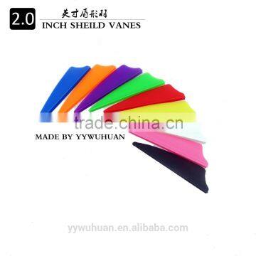 2.0inch shield arrow vane, fletching for carbon fiberglass aluminum arrow feather