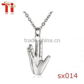 Fashion stainless steel pendant hand pendant, scalar energy pendant for men
