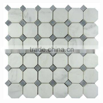 China factory Oriental white octagon tiles marble mosaic for floor