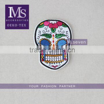 2016 new fashionable patch work blouse designs colorful pattern neck collar patch for sale