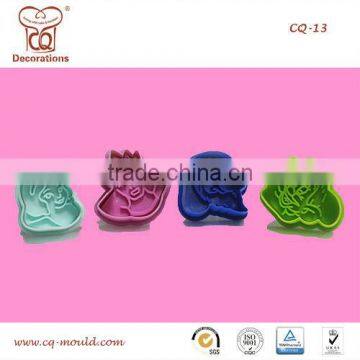 3D Colorful Cookie Biscuit Cutter Mold Set--ABS material-Snow white, The queen, The dwarfs,