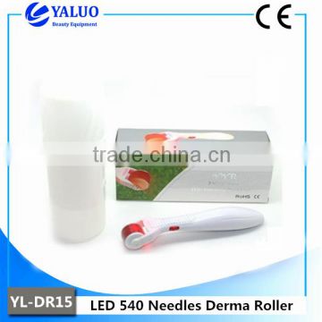 YL-DR15 540 needles derma roller with LED for face lift