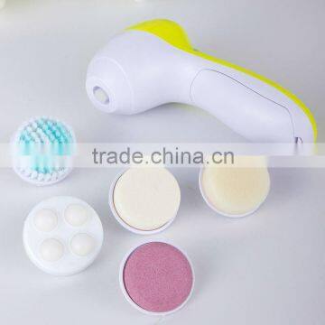 5 in 1 electric skin clean & beauty facial brush set