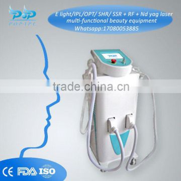 3300w Hair Removal Equipmen Hair Removal Multi-functional Beauty Equipment E Light/IPL/OPT/ Medical SHR Salon + RF + Nd Yag Laser Ipl Rf Shr Freckle Removal Skin Rejuvenation