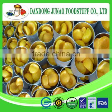 fresh canned yellow peach strips in china