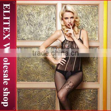 Wholesale fashion open lace hot sexy lingerie sex nylon bodystocking