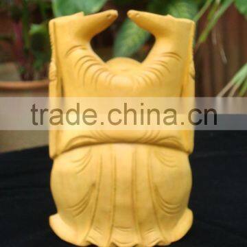 Feng Shui Indian Handmade Handicraft Happy Man Statue Murti Sculpture Artisan India Carving photo-2