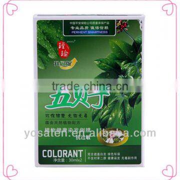 China supplier herbal extract heathy hair black color shampoo hair dyeing manufacturer