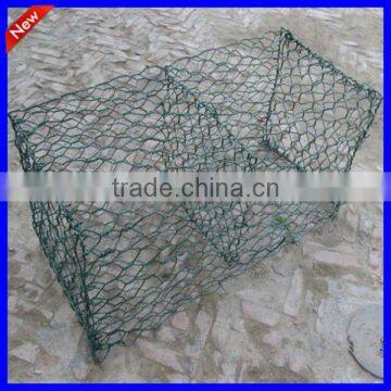 SGS test gabion cage / high zinc coated gabion box / hexagonal mesh