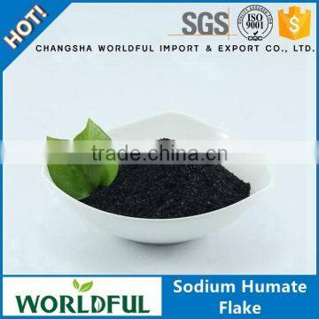 Sodium Humate Shiny Flake Humic Acid in Soil For Fertilizer, Soil Amendments, Feed Additive, Oil Drilling Sodium Humate