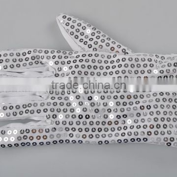 Christmas Party magic LED Gloves Sequin Jazz Dance Gloves