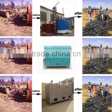 wood log carbonization furnace/sawdust briquette carbonize stove/bamboo charcoal carboning kiln Welcomed by Africa Buyer