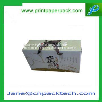 Custom Food Packaging Box Folding Box With Ribbon Biscuit Packing Box