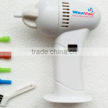 Safe And Convenient Electronic Plastic White Waxvac Ear Cleaner