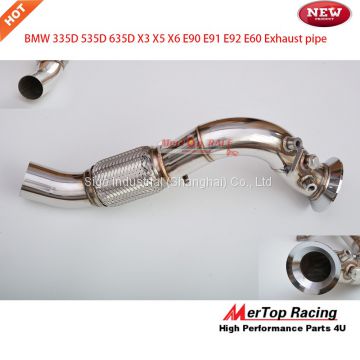 Mertop 70mm Particle filter Replacement Downpipe DPF Off for B** 535 D 335 D E90 E91 E92 E60 E61 X3 X5 X6