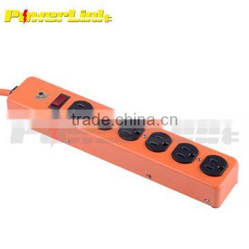 H30180 UL/CUL 6 Outlet Metal Power Strip/Surge protector