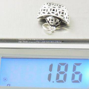 Custom Wing Shape Bracelet Beads Silver For Handmade photo-5