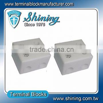 TC-652-A No Glazed Plated 600V 2 Pole 16mm 65A Porcelain Terminal photo-3