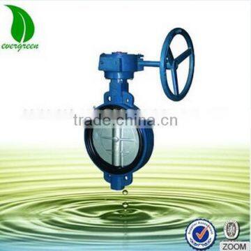 Good Quality cast iron water butterfly valve with round handle