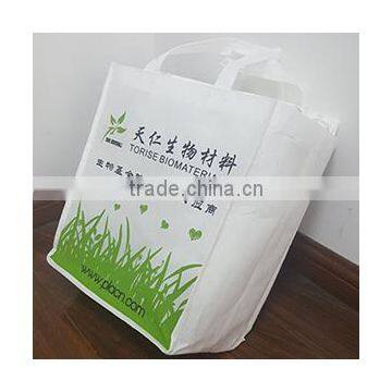 Wholesale Accept Custom Printed Certified Compostable PLA Non-woven Shopping Bag photo-4