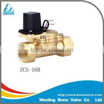 Brass Brass Water Latching Solenoid Valve Female G 1"