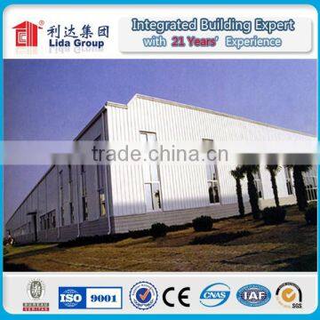 large span prefabricated building system hangar steel structure