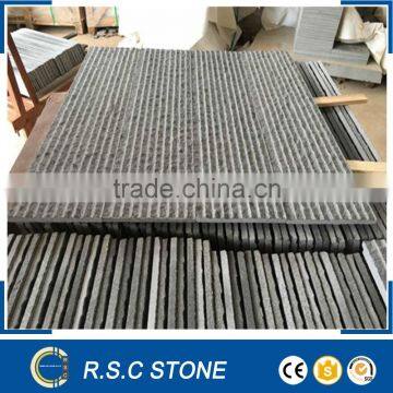 Chiseled Hainan black basalt tiles