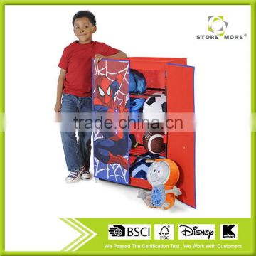 Fashionable Spiderman Free Standing Wardrobe Organizer, Red