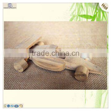 Wholesale Natural Craft Pine Wooden Airplane Model Toys