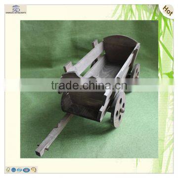 Recyclable Classical Kids Antique Pine Wooden Toy Cart photo-2