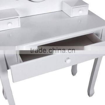 White Mirror Makeup Teen Girl Dresser Bedroom Furniture photo-2