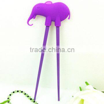 Practice Learning Elephant Silicone Chopsticks Cover Helper Trainer photo-3