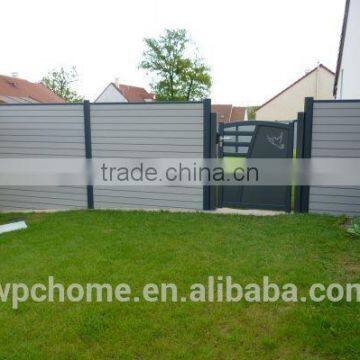 High Quality Easy Assembled Wood Plastic Composite WPC Fence Privacy Fence Screen photo-3