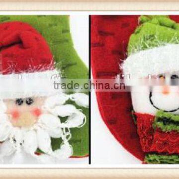 6Pcs/set Christmas Stocking Hanger Ornament Socks For Decoration Xmas Tree Gift photo-3