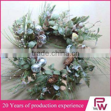 trees decoration items wicker wreath for christmas market