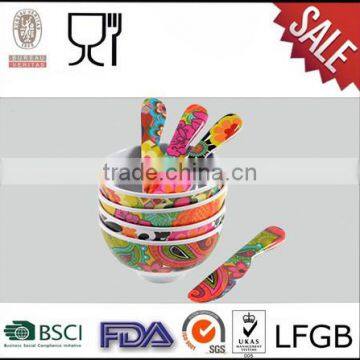 Colorful Bowl Set Melamine New Design Melamine Salad Bowl