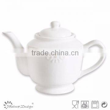 2015 Latest Design Teapot Set Relief, Stone Porcelain Teapot, High Quality Promotional Teapot photo-2