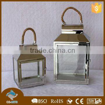 Garden Stainless Steel Metal Candle Lantern photo-4