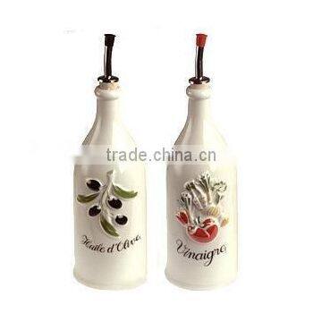 ceramic olive bottle