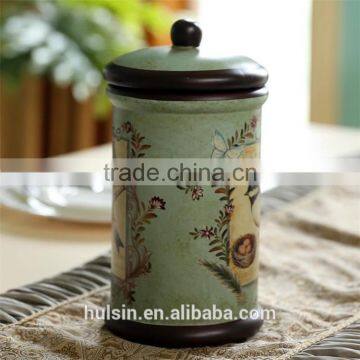 High Quality Classical Rural Bird Ceramic Table Vase With Hand Paint photo-6
