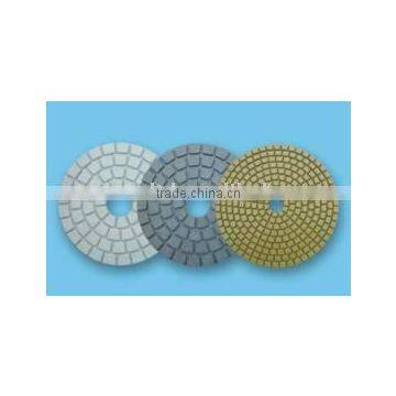 Wet polishing pads